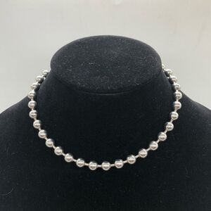 Silver Ball Necklace (Silver Plated)
